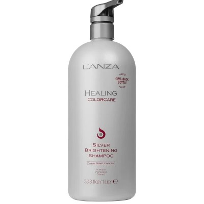 хигиена,коса,l´anza,silver,brightening,1l,shampoo,clear