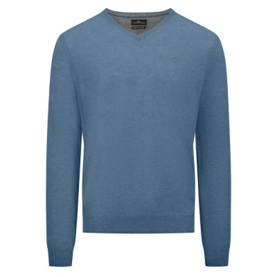 блуза,мъжки,пуловери,fynch,hatton,1414801,v,neck,sweater,blue