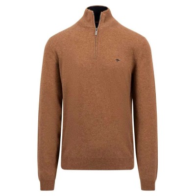 блуза,мъжки,пуловери,fynch,hatton,1414802,half,zip,sweater,hazel,(brown)