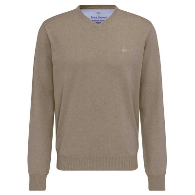 блуза,мъжки,пуловери,fynch,hatton,sfpk211,v,neck,sweater,taupe,(brown)