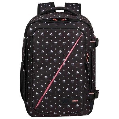 раница,раници,american,tourister,take2cabin,disney,s,24l,backpack,minnie,urban,dots,(black)
