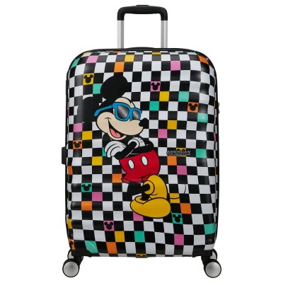 куфари,american,tourister,wavebreaker,marvel,spinner,67,24,tsa,64l,trolley,bag,mickey,check,(multicolor)