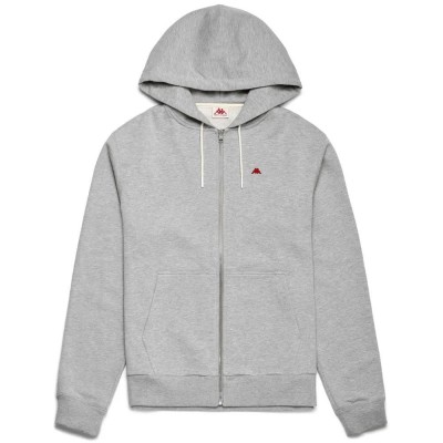 блуза,мъжки,пуловери,kappa,portos,full,zip,sweatshirt,grey