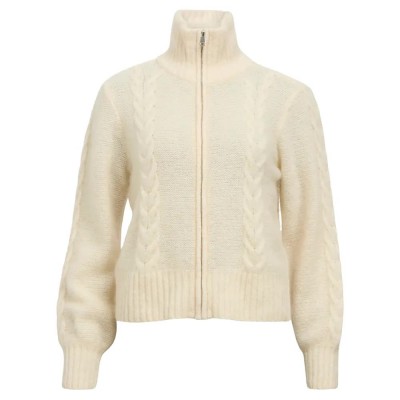 блуза,дамски,пуловери,дамски,плетени,дрехи,object,nete,full,zip,sweater,beige