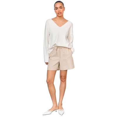 блуза,дамски,пуловери,дамски,плетени,дрехи,object,reynard,v,neck,sweater,white,(cloud,dancer)