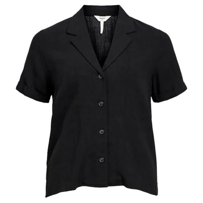 дамски,блузи,дамски,ризи,object,sanne,short,sleeve,blouse,black