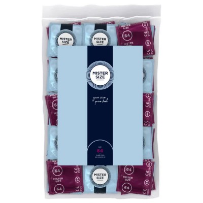 хигиена,тяло,mister,size,64,mm,condoms,100,units,multicolor,(transparent)