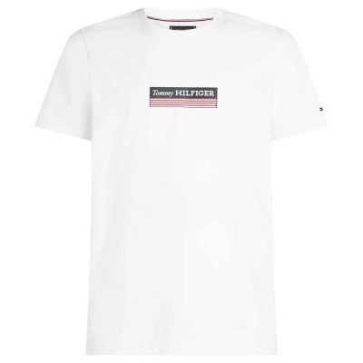 тениска,мъжки,тениски,tommy,hilfiger,box,short,sleeve,t,shirt,white
