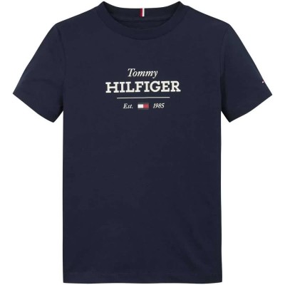 тениска,детски,тениски,tommy,hilfiger,monotype,1985,short,sleeve,t,shirt,dark,night,navy,(blue)