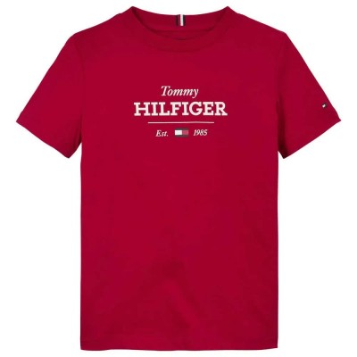 тениска,детски,тениски,tommy,hilfiger,monotype,1985,short,sleeve,t,shirt,medium,red,(red)