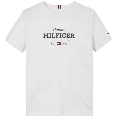 тениска,детски,тениски,tommy,hilfiger,monotype,1985,short,sleeve,t,shirt,white,(white)