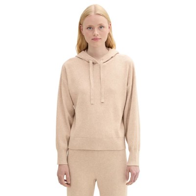 блуза,дамски,пуловери,дамски,плетени,дрехи,tom,tailor,1043338,hoodie,sweater,beige,(light,camel,melange)