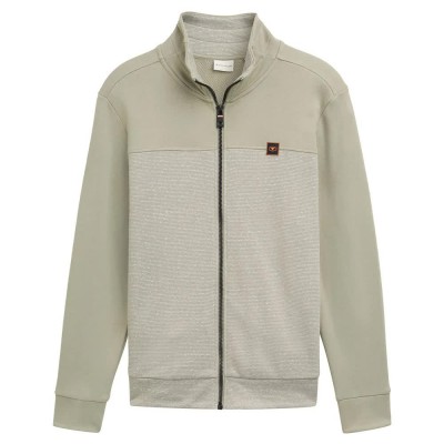 блуза,мъжки,пуловери,tom,tailor,detailed,stand,up,full,zip,sweatshirt,green