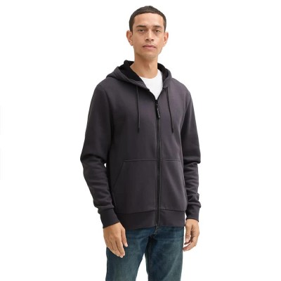 блуза,мъжки,пуловери,tom,tailor,printed,full,zip,sweatshirt,tarmac,grey,(grey)