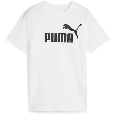 тениска,детски,тениски,puma,684906,ess,nº1,logo,short,sleeve,t,shirt,white