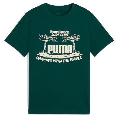 тениска,детски,тениски,puma,685152,mid,90s,graphic,short,sleeve,t,shirt,green,(dark,myrtle)