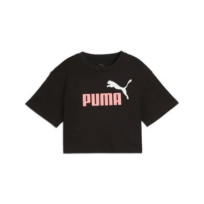 тениска,детски,тениски,puma,ess,2,color,nº1,lo,short,sleeve,t,shirt,black