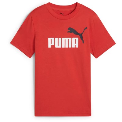 тениска,детски,тениски,puma,ess,2,color,nº1,logo,short,sleeve,t,shirt,red,fire,(red)