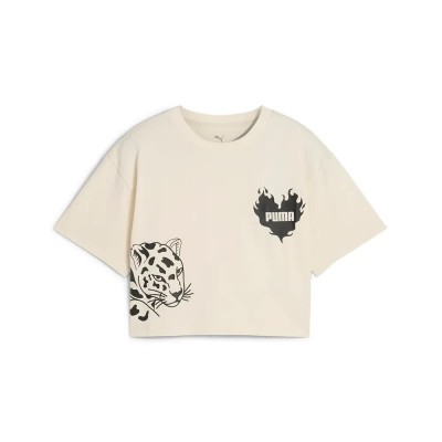 тениска,детски,тениски,puma,ess,graphic,short,sleeve,t,shirt,beige,(alpine,snow)