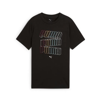 тениска,детски,тениски,puma,ess,logo,lab,hog,short,sleeve,t,shirt,black,(black)