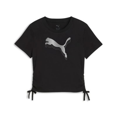 тениска,детски,тениски,puma,ess,metallic,short,sleeve,t,shirt,black