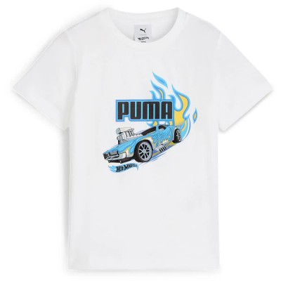 тениска,детски,тениски,puma,x,hot,wheels,graphic,short,sleeve,t,shirt,white,(white)
