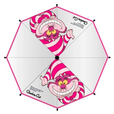чадър,чадъри,cerdá,chesire,alice,in,the,worderland,umbrella,pink,(multicolour)