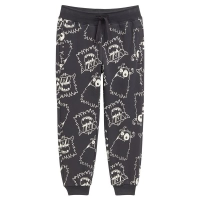 анцуг,детски,панталони,tom,tailor,allover,printed,sweat,pants,grey,(grey,white,monster,design)