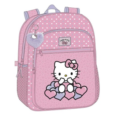 юношеска,раница,раници,hello,kitty,hearts,&,dot,38cm,junior,backpack,pink