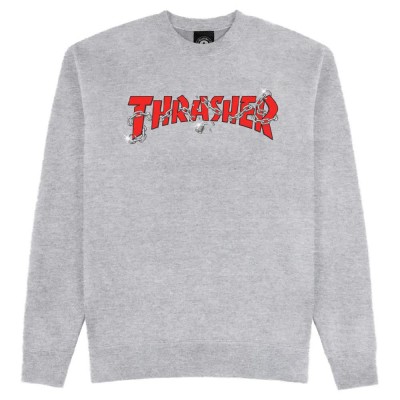 блуза,мъжки,пуловери,thrasher,chains,by,daniel,shepard,sweatshirt,grey,(sport,grey)