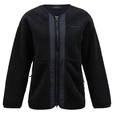 жилетка,дамски,пуловери,дамски,плетени,дрехи,peak,performance,heavy,pile,oversized,cardigan,black,(black)