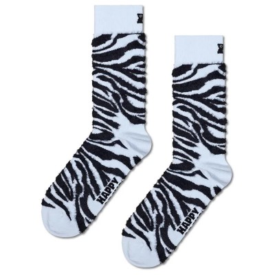чорапи,мъжки,чорапи,happy,socks,fluffy,zebra,crew,socks,white,(light,blue)