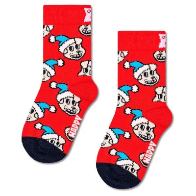 чорапи,детски,чорапи,happy,socks,holiday,doggo,crew,socks,red