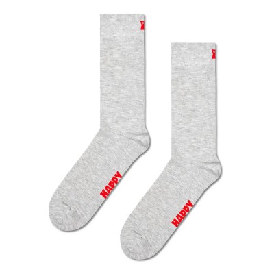 чорапи,мъжки,чорапи,happy,socks,solids,crew,socks,3,pairs,grey,grey,(grey)