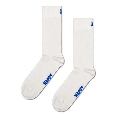 чорапи,мъжки,чорапи,happy,socks,solids,crew,socks,5,pairs,white