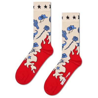 чорапи,мъжки,чорапи,happy,socks,wrangler,heartland,crew,socks,white,(white)