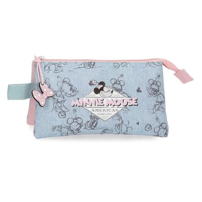 канцеларски,принадлежности,disney,minnie,american,darling,pencil,case,blue