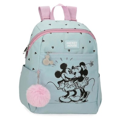 юношеска,раница,раници,disney,casual,mickey,y,minnie,kisses,junior,backpack,blue