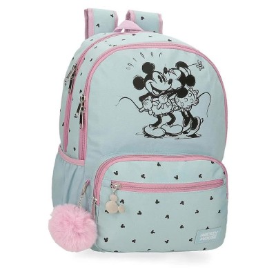 раница,раници,disney,mickey,y,minnie,kisses,backpack,blue