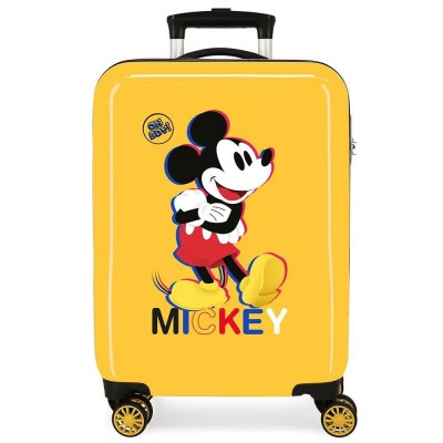куфари,disney,mickey,3d,55,cm,34l,trolley,bag,yellow,(yellow)