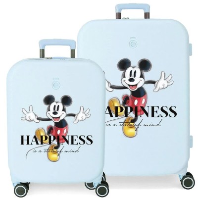 куфари,disney,100,happiness,55,70,cm,104l,trolley,bag,2,units,blue