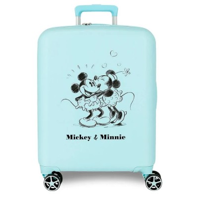 куфари,disney,mickey,&,minnie,kisses,55,cm,34l,trolley,bag,blue,(blue)