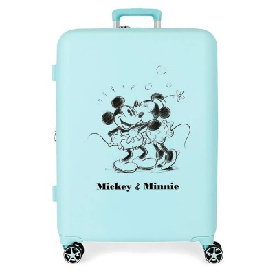 куфари,disney,mickey,&,minnie,kisses,70,cm,81l,trolley,bag,blue,(blue)
