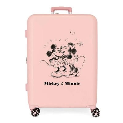 куфари,disney,mickey,&,minnie,kisses,70,cm,81l,trolley,bag,pink,(pink)