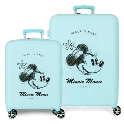 куфари,disney,minnie,you,are,magic,55,70,cm,104l,trolley,bag,2,units,blue,(blue)