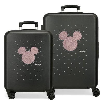 куфари,disney,mickey,studs,55,65,cm,104l,trolley,bag,2,units,black,(black)