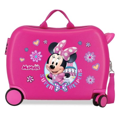 куфари,disney,joumma,bags,maleta,infantil,4,ruedas,minnie,super,helpers,34l,trolley,bag,pink