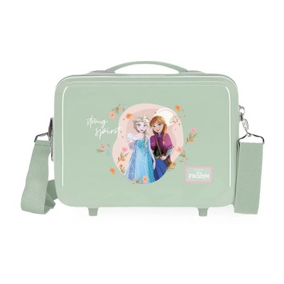 несесер,тоалетни,принадлежности,disney,frozen,strong,spirit,wash,bag,green,(green)