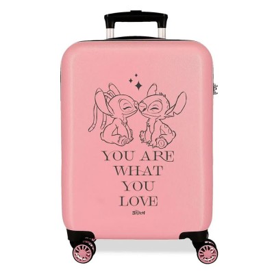 куфари,disney,stitch,you,love,55,cm,34l,trolley,bag,pink
