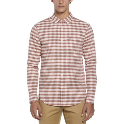риза,с,дълъг,ръкав,мъжки,ризи,original,penguin,eco,chambray,stretch,plaid,long,sleeve,shirt,red